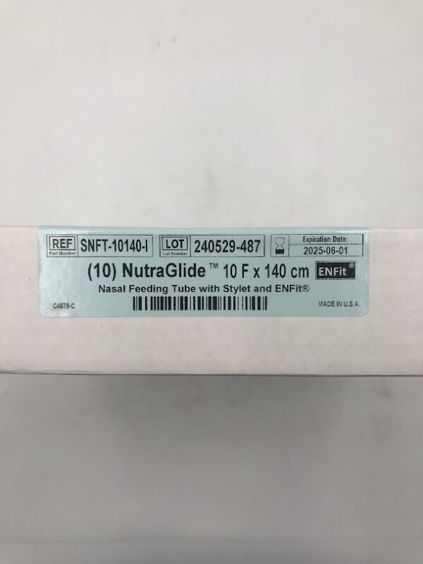 APPLIED MEDICAL SNFT-10140-I NutraGlide Nasal Feeding Tube w/Stylet and ENFit (10/Box)