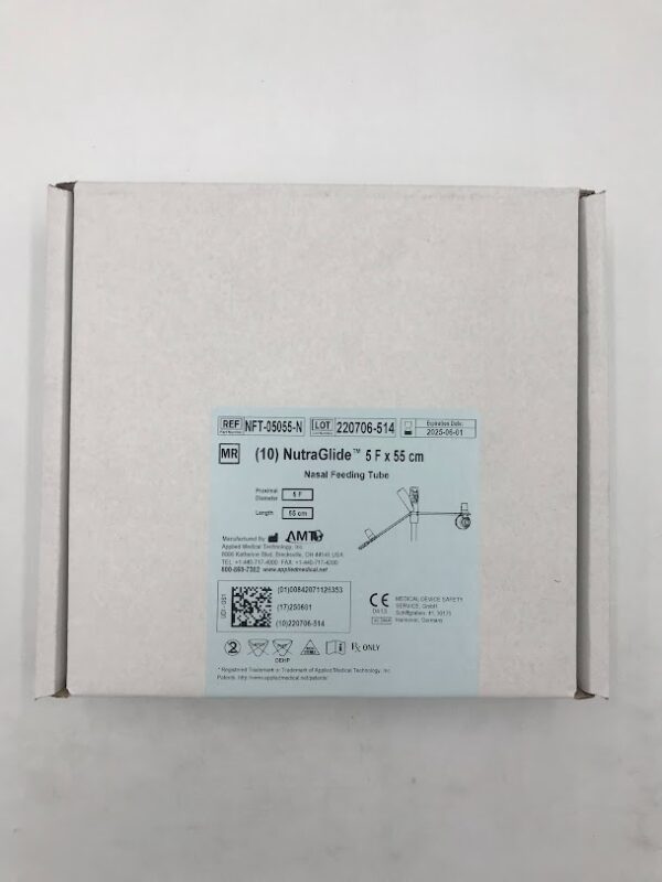 APPLIED MEDICAL NFT-05055-N NutraGlide Nasal Feeding Tube w/Stylet 5F x 55cm (10/Box)