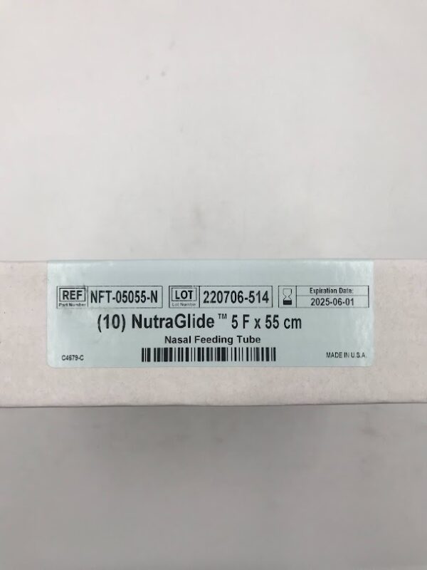 APPLIED MEDICAL NFT-05055-N NutraGlide Nasal Feeding Tube w/Stylet 5F x 55cm (10/Box)