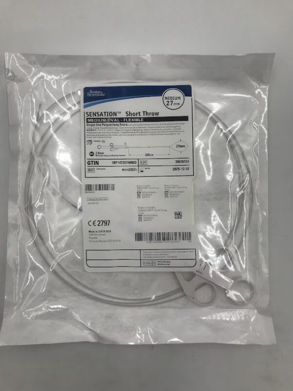 BOSTON SCIENTIFIC 6267 Sensation Short Throw Medium Oval - Flexible Polypectomy Snare Medium 27mm