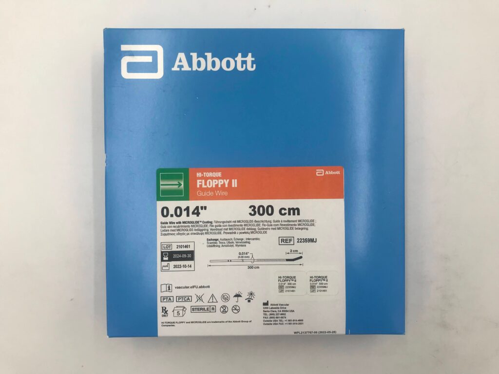 ABBOTT 22359MJ Hi-Torque Floppy II Guide Wire 0.014in x 300cm (5