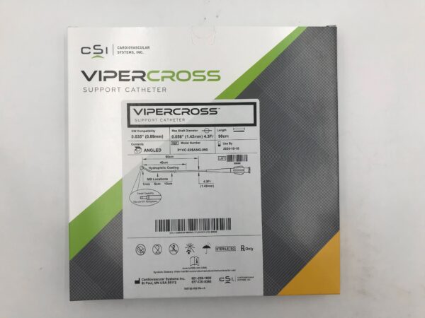 CARDIOVASCULAR SYSTEMS P1VC-035ANG-090 VIPERCROSS Support Catheter, Angled 4.3F x 90cm (X)