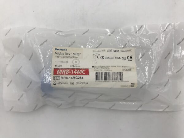 MEDTRONIC MR8-14MC254 Midas Rex MR8 High Speed System Dissecting Tool 14cm, 25.4mm