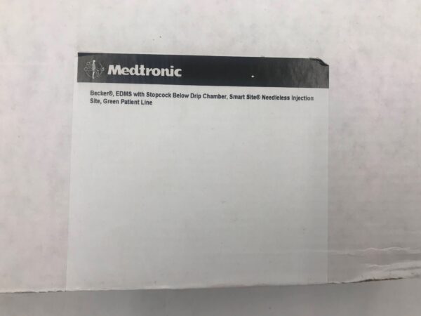 MEDTRONIC 27931 Becker EDMS w/ Stopcock Below Drip Chamber, Smart Site Needleless Injection Site Green Patient Line (X)