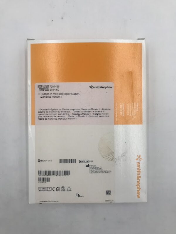 SMITH & NEPHEW 7209485 Outside-In Meniscal Repair System Mensicus Mender II (X)