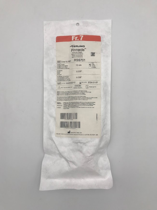 TERUMO RSS701 Pinnacle Introducer Sheath 7Fr (X)