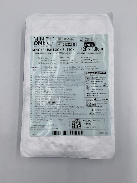 APPLIED MEDICAL M1-5-1210-I MiniOne Balloon Button - Low Profile Gastrostomy Feeding Tube Mic-Key 12F x 1.0cm