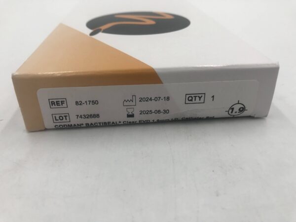 CODMAN 82-1750 Bactiseal Clear EVD Catheter Set 1.9mm