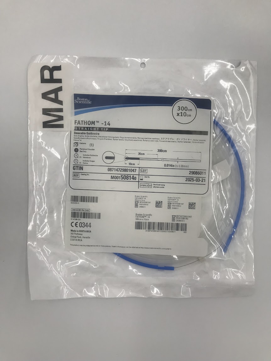BOSTON SCIENTIFIC 50814 FATHOM -14 Straight Tip Steerable Guidewire 300cm x 10cm (X)