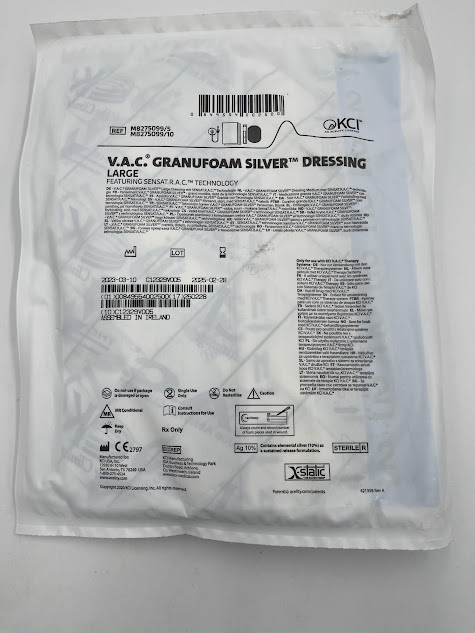 KCI M8275099 V.A.C. Granufoam Silver Dressing, Large (X)