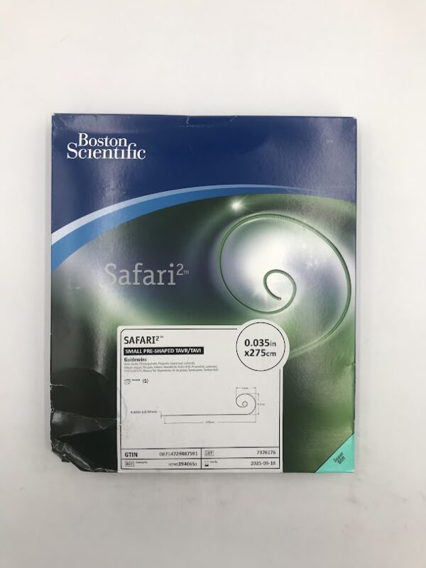 BOSTON SCIENTIFIC 39406S Safari2 Small Pre-Shaped TAVR/TAVi Guidewire 0.035in x 275cm (5/Box)