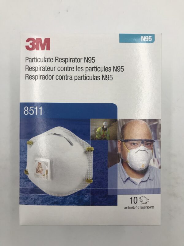 3M 8511 Particulate Respirator N95 (10/Box)
