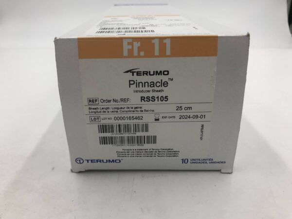 TERUMO RSS601 Pinnacle Introducer Sheath 11F x 25cm (10/Box)(X)