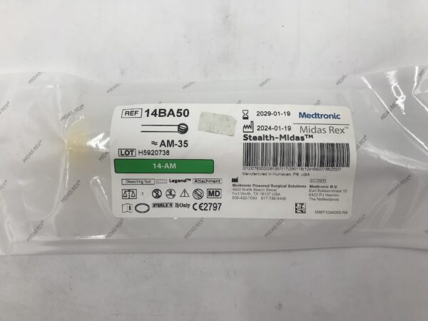 MEDTRONIC 14BA50 Midas Rex Stealth-Midas ≈AM-35 14-AM Dissecting Tool