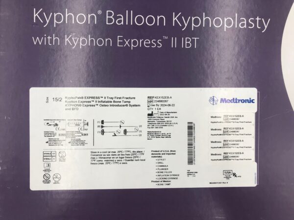 MEDTRONIC KEX152EB-A Kyphon Balloon Kyphoplasty w/ Kyphon Express II IBT Size :15/2 (X)