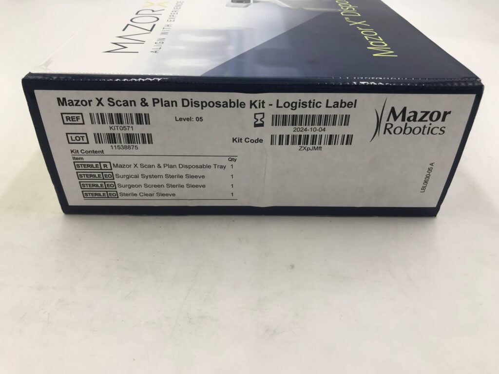 MAZOR ROBOTICS KIT0571 Mazor X Scan & Plan Disposable Kit Level:5