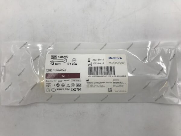 MEDTRONIC 12BA50 Midas Rex Dissecting Tool 12, 12cm x Ø5mm