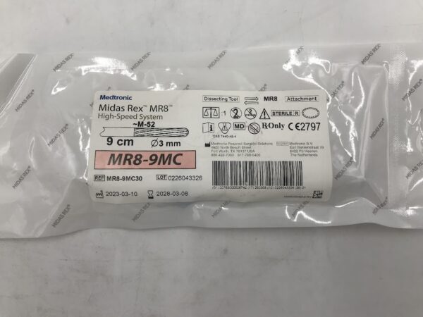 MEDTRONIC MR8-9MC30 Midas Rex MR8 High Speed System MR8-9MC M-52 9cm x Ø3mm Dissecting Tool