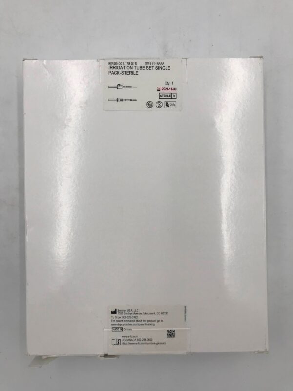 DEPUY 05.001.178.01S Irrigation Tube Set Single Pack (X)
