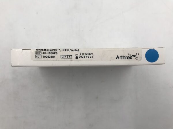 ARTHREX AR-1680PS Tenodesis Screw Peek Vented 8 x 12mm (X)