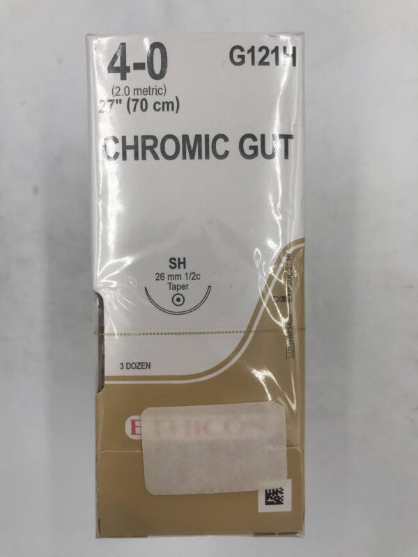 ETHICON G121H CHROMIC GUT 4-0, 27" (36/Box)(X)