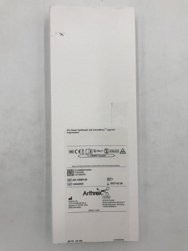 ARTHREX AR-1588R-IB ACL Repair TightRope w/ InternalBrace Ligament Augmentation