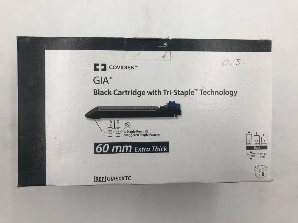 COVIDIEN GIA60XTC GIA Black Cartridge w/Tri-Staple Technology