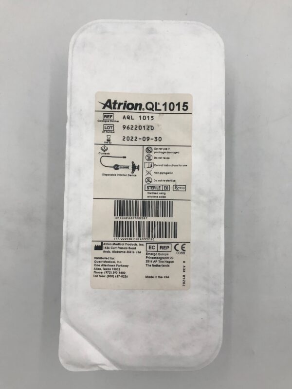 ATRION AQL 1015 Disposable Inflation Device (X)