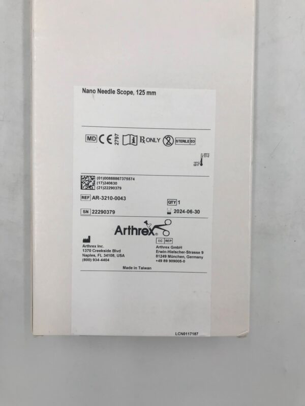 ARTHREX AR-3210-0043 Nano Needle Scope 125mm (X)