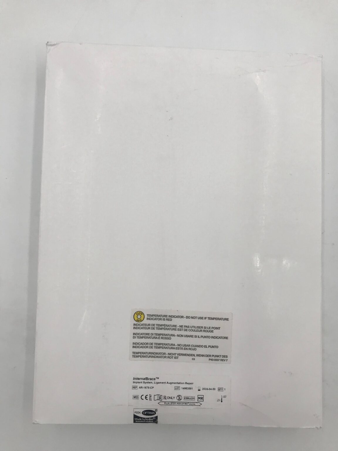 ARTHREX AR-1678-CP InternalBrace Implant System, Ligament