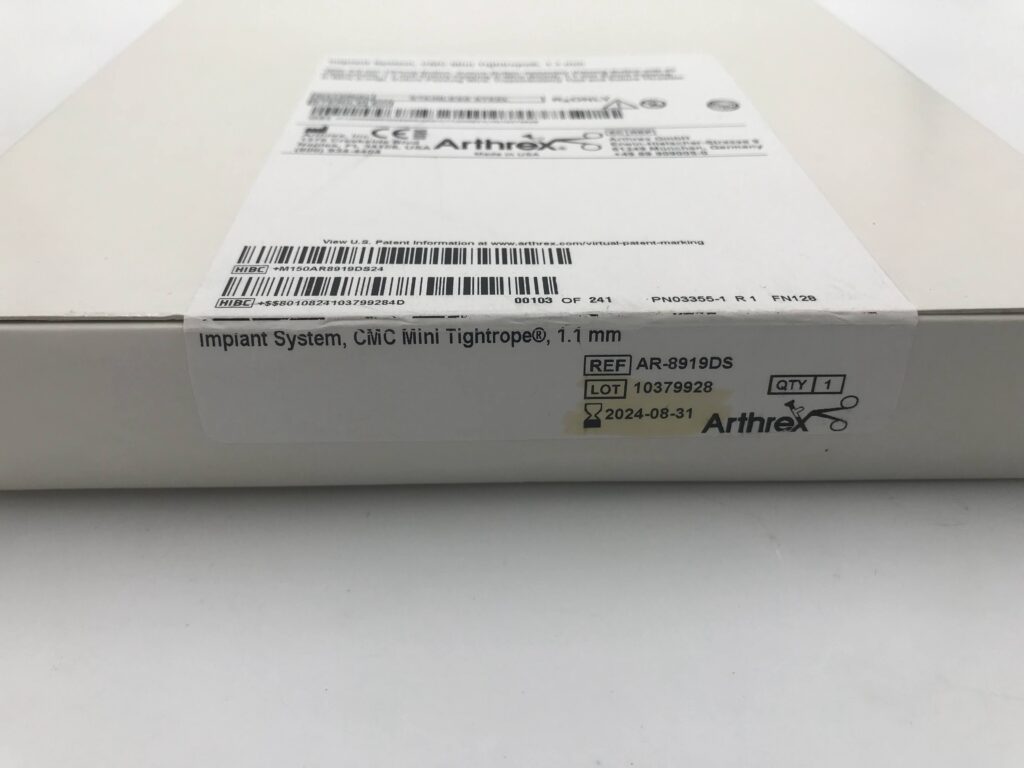 ARTHREX AR-8919DS Implant System, CDC Mini Tightrope 1.1mm (X