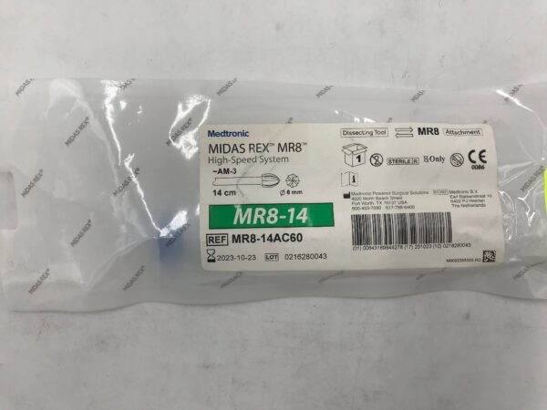 MEDTRONIC MR8-14AC60 Midas Rex MR8 High Speed System MR8-14 -AM-3 14cm x Ø6mm Dissecting Tool (X)