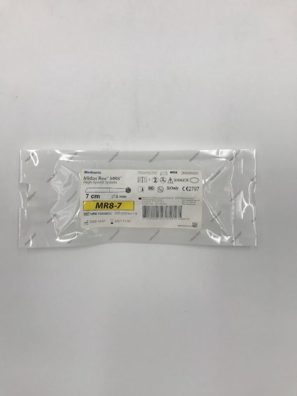 MEDTRONIC MR8-7BA30DC Midas Rex MR8 High Speed System Dissecting Tool MR8-7 7cm x Ø3mm