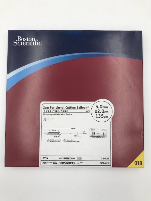 BOSTON SCIENTIFIC PCB5020135 Peripheral Cutting Balloon OTW Microsurgical Dilatation Device 4.2F x 5mm x 2cm x 135cm (X)