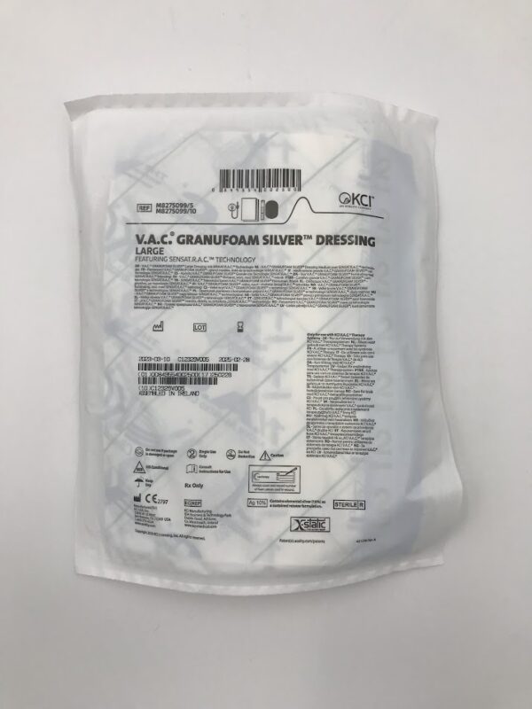 KCI M8275099 V.A.C. Granufoam Silver Dressing Large (X)