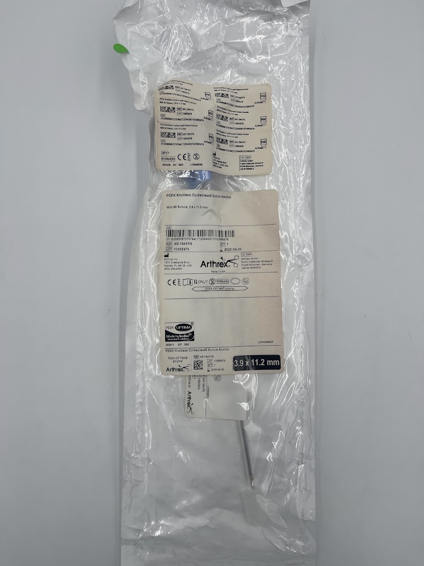 ARTHREX AR-1941PS PEEK Knotless Corkscrew Suture Anchor 3.9 x 11.2mm (X)