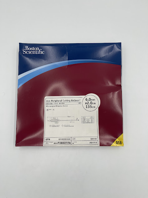 BOSTON SCIENTIFIC PCB6020135 2cm Peripheral Cutting Balloon OTW Microsurgical Dilatation Device 6F, 6.0mm x 2.0mm, 135cm (X)