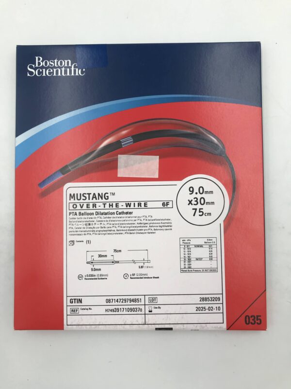 BOSTON SCIENTIFIC 3917109037 MUSTANG OTW PTA Balloon Dilatation Catheter 5.8F (X)