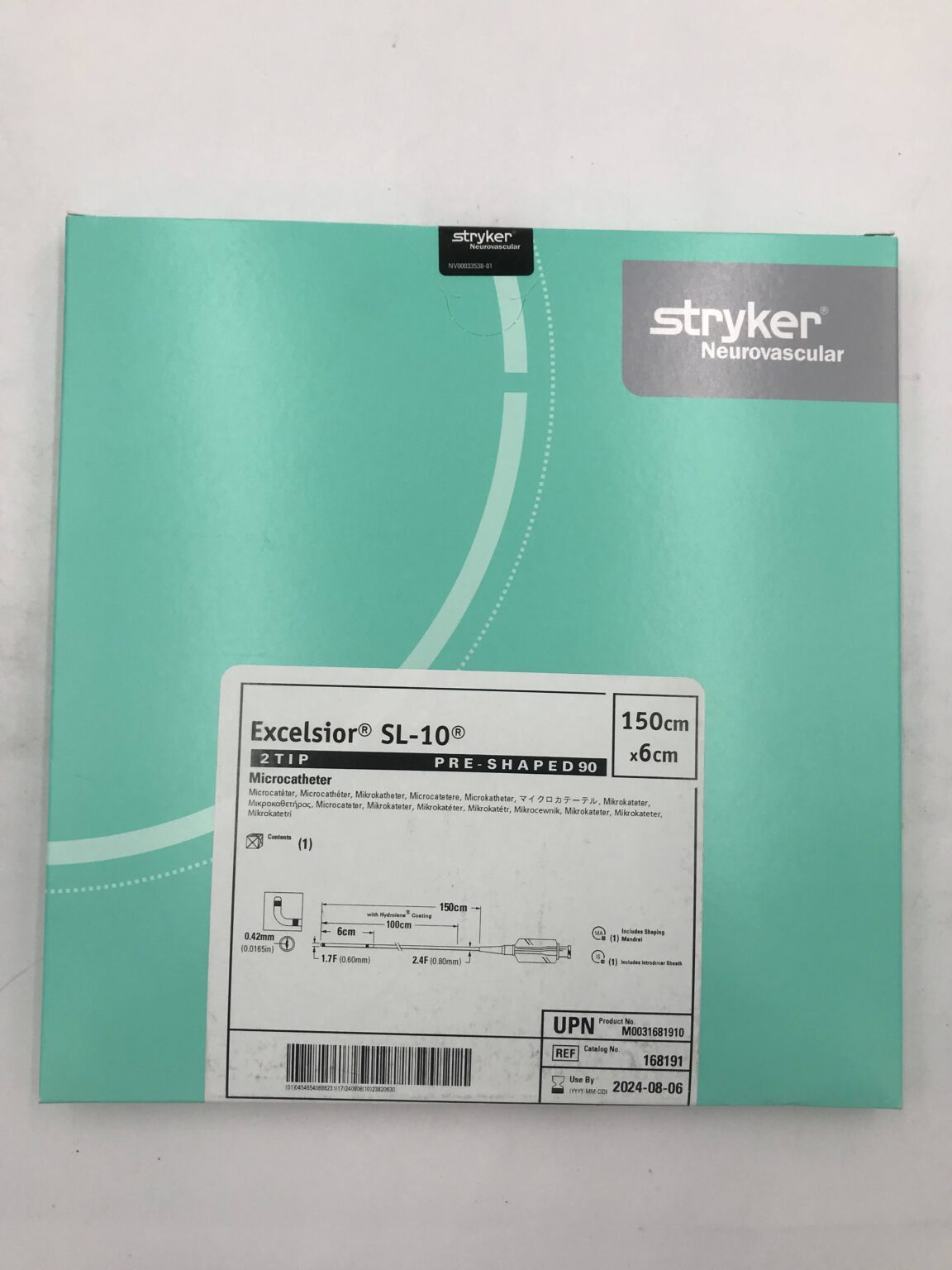 グリッド　904545 STRYKER 168191 Excelsior SL-10, 2Tip Pre-Shaped 90 Microcatheter