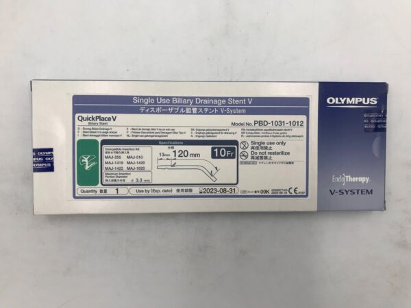 OLYMPUS PBD-1031-1012 QuickPlace V Biliary Stent 10F x 120mm (X)