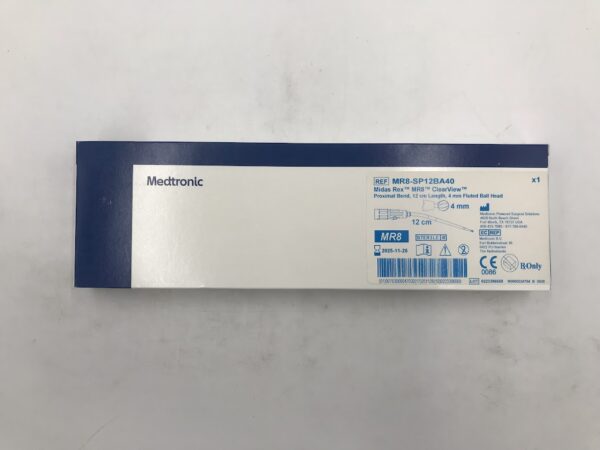 MEDTRONIC MR8-SP12BA40 Midas Rex MR8 ClearView Proximal Bend 12cm Length 4mm Fluted Ball Head