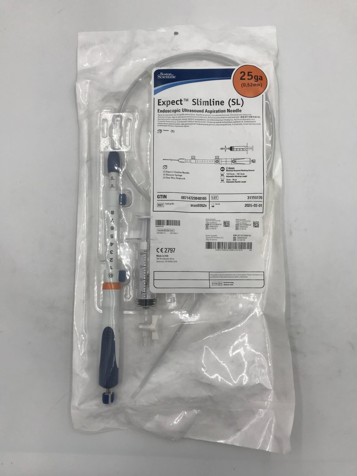 洋楽 anesthesy BOSTON SCIENTIFIC 5552 Expect Slimline (SL) Endoscopic Ultrasound