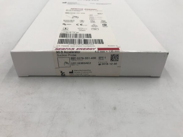 STRYKER 0279-351-400 SERFAS ENERGY Electrosurgical 90-S Acceleration Suction Probe 4mm x 135mm (X)