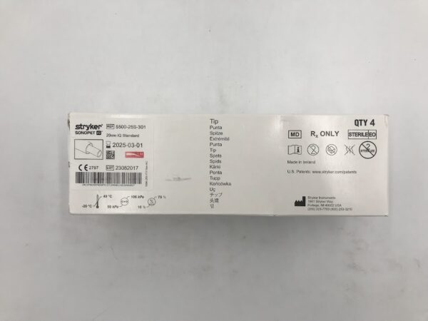 STRYKER 5500-25S-301 Sonopet IQ 20cm Standard (4/Box) (X)