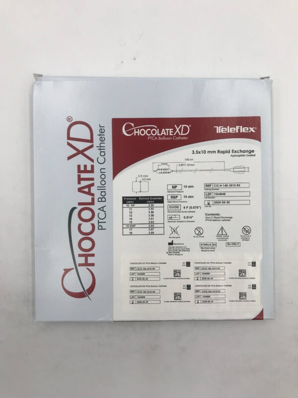 VASCULAR SOLUTIONS CX14-140-3510 RX Chocolate XD PTCA Balloon Catheter 3.5 x 10mm Rapid Exchange (X)