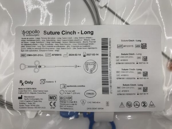 APOLLO ENDOSURGERY CNH-C01-213-L Suture Cinch -Long
