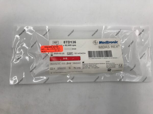 Medtronic 8TD136 Midas Rex 8-B, Dissecting Tool Attachment (X)