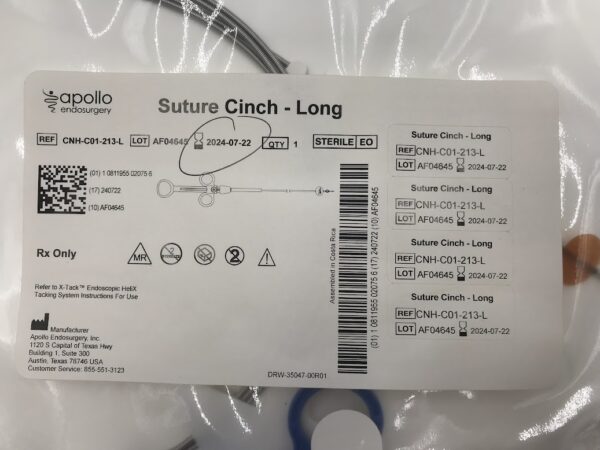 APOLLO ENDOSURGERY CNH-C01-213-L Suture Cinch -Long (X)