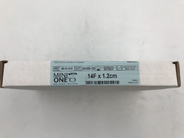 APPLIED M1-5-1412 MiniONE Balloon Button Low Profile Gastrostomy Feeding Tube 14F x 1.2cm