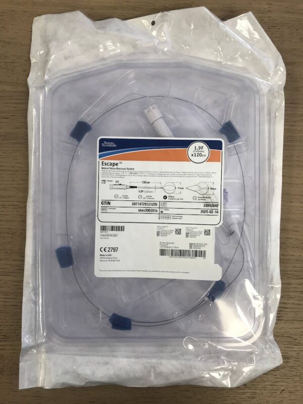 BOSTON SCIENTIFIC 390201 Escape Nitinol Stone Retrieval Basket 1.9F x 120cm (X)